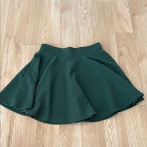 Chic Forest Green Skater Skirt